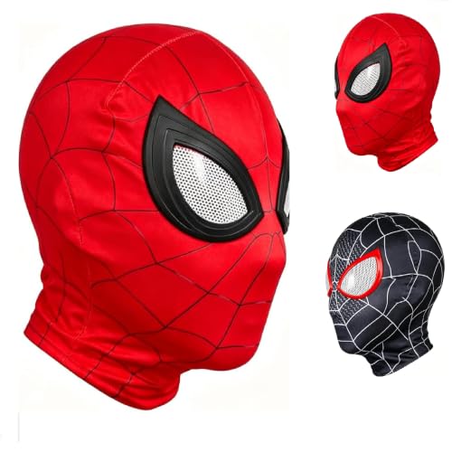 Image of HMifjUM Adult Spider Mask Superher Fancy Dress Cosplay Mask for Men (RD)