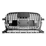 Topteng Chrome Front Mesh Sport Hex Grille Grill fit for Audi Q5 SQ5 2013-2017 (RSQ5 is not fit)