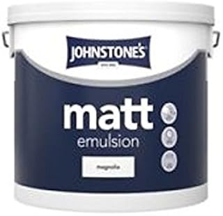 Johnstone's 306756 Matt Emulsion Paint, Magnolia, 5 l (Pack of 1)