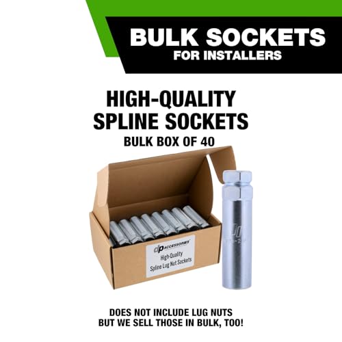 Image of DPAccessories 6-Spline Tool Socket Adapter for Large Duplex Spline Lug Nuts - Replaces D5110K (13 /16 inch & 7 /8 inch Hex) - Bulk Box of 40 - DST23-2122Z /040