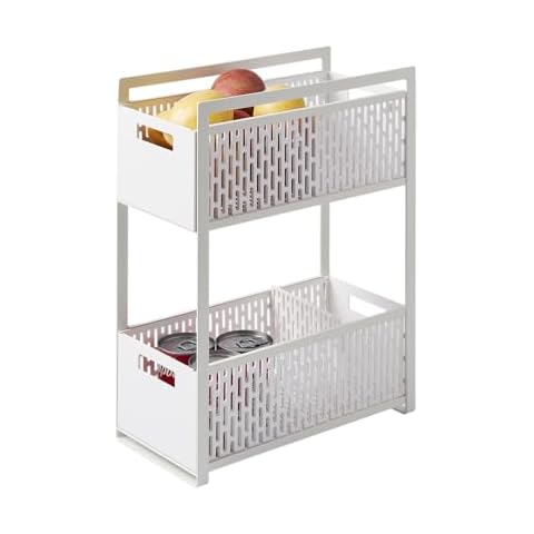 Yamazaki 5218 TOWER 2-Tier Storage Basket Set Cover