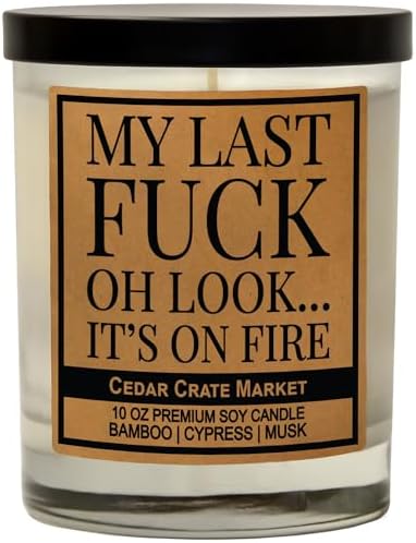 My Last F | Funny Office Gifts for Coworker Boss Friend | Mothers Day Gifts for Mom Sister Aunt | Cool Birthday Gift for Him | Funny Novelty Gifts | Relaxation Gifts for Women Men | Handmade in USA