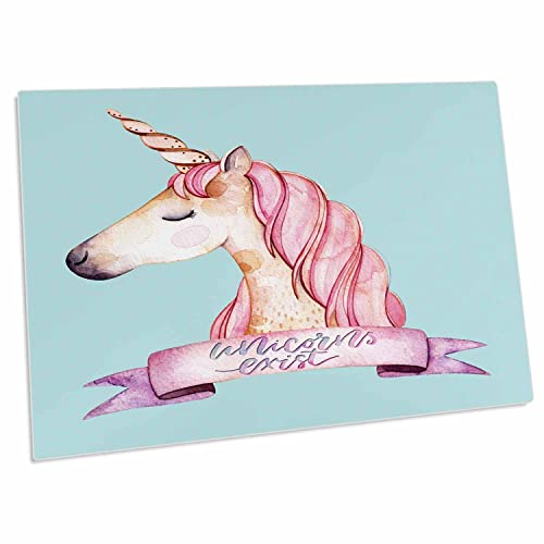 Alfombrilla de escritorio con diseño Unicornio 23x16 pulgadas