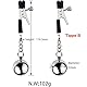 GURCIX Nippelklemme für Frauen Edelstahl Nippelklemmen mit Gewicht Kugeln Nipple Clamps Set Brustwarzen Extrem Sex Schamlippen Klammern Verstellbare Fetisch Sex Spielzeug für Frauen(A)