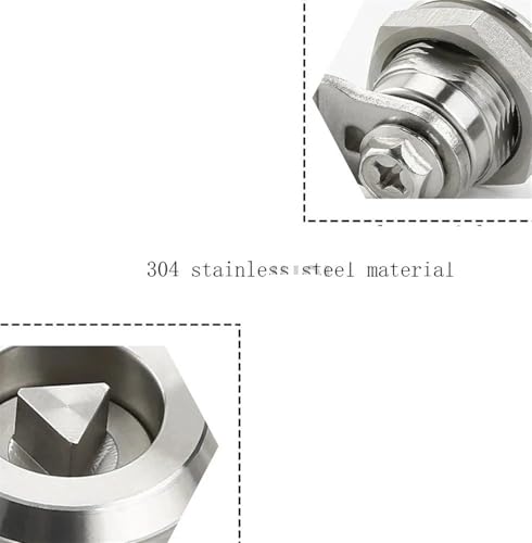 Serrure armoire distribution 22mm inox抗腐蚀防松动MS705 - 5