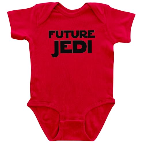 Apericots Cute Baby Short Sleeve Bodysuit, 100% Cotton: Future Jedi (0-18 months)