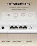Cudy Double bande BE3600 Wi-Fi 7 Routeur WR3600E 4 Ports Gigabit, 2.0 GHz Quad Core, 4 Antennes VPN Clients & Serveur, Cudy APP, Contrôle des nuages
