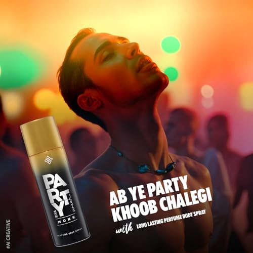 Image of Riya MONK Deodorant | Body Spray for Men | Long-Lasting, Rum-Spicy Oriental Fragrance- 200 ml