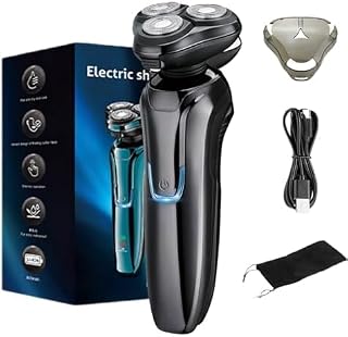 Sekoda Pro 8 - Afeitadora eléctrica para hombre, afeitadora de cabeza flotante 4D, carga rápida, motor silencioso, cuchillas de doble pista, impermeable IP6X (negro, estándar)