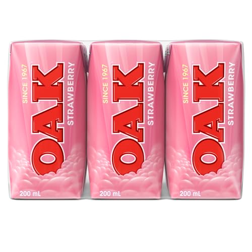 Oak Strawberry Flavoured Milk 200 ml (Pack of 24)