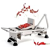 RoyceBee Manueller GemüSeschneider, Zwiebel-, Gurken- und Tomatenschneider, Haushalts- und Gewerblicher Lebensmittelschneider Aus Edelstahl für Obst und GemüSe Bis zu Einer GrößE Von 24 cm