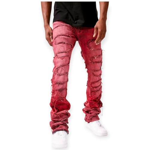 Men's Stacked Denim Jeans (Blush) - 36W X 42L3