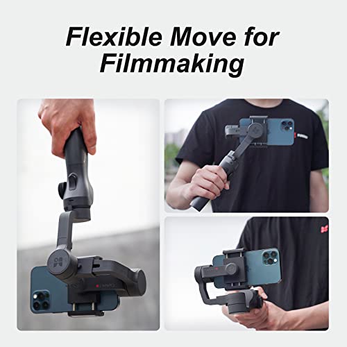 3-Axis Gimbal Stabilizer For Iphone 13 12 11 Pro Max Xs X Xr Samsung S21 S20 Android Smartphone, Handheld Gimble With Focus Wheel, Phone Stabilizer For Video Recording Vlog - Funsnap Capture 2S Combo #TOP3