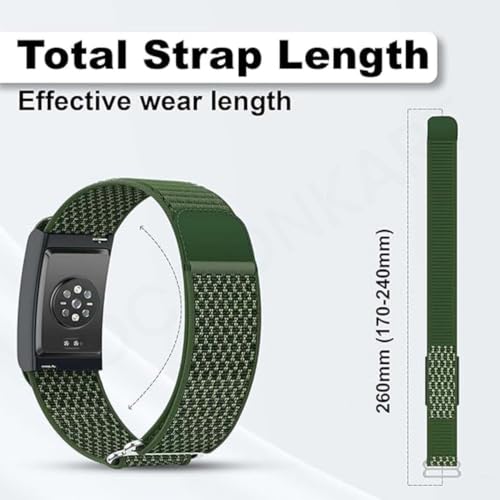 Image of Soft Nylon Sport Strap Breathable, Durable Strap Compatible For Amazfit Helio Strap