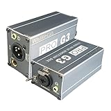 XLR Ground Loop Isolator Hum Eliminator for Home Stereo System/Speaker/Car Audio/Car Kit/Audio Player (Eliminate The Buzzing Noise) (XLR/6.35 TRS/3.5 Aux HiFi Stereo)