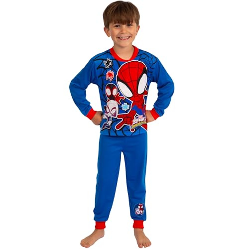 Marvel Spidey And His Amazing Friends Pajamas | Spiderman Pjs For Boys | Boys' Pajama Sets | Sizes 3T To 82