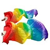 Les fans de ces tissus de danse adoptent un design dégradé, y compris différentes couleurs dégradées.