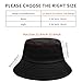 PFFY 2 Packs Bucket Hat for Women Men Cotton Hats Sun Beach Fishing Cap Beige+Black