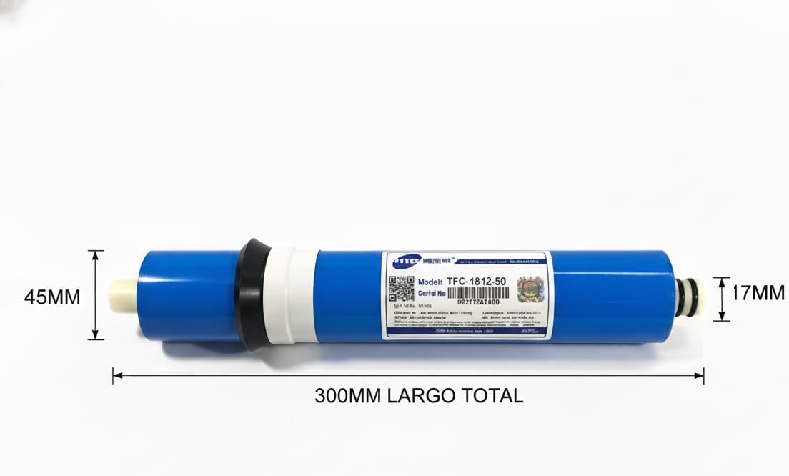 Universal Compatible 50 GPD Reverse Osmosis Membrane Refill-NSF Certified Removes 98% of Contaminants in Water - 1812-50-50 GPD - Universal Home Osmosis Replacement