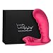 Wearable G Spot Butterfly Vibrator, Wireless Remote Control Clitoris Vibrating Dildo with 10 Vibration Pattern, Rechargeable Waterproof Female Masturbation Adult Sex Toys for Couple & Women, Red