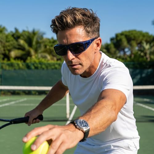 Image of SIPHEW Mirrored Sunglasses Polarized Fit Over Glasses for Men&Women
