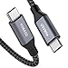 NIMASO USB C to C Cable 5A Fast Charging, 3.3ft 100W PD USB C to USB C Cable Nylon Braided Cord with E-Marker Chip Compatible with Google Pixel 3a/3/2 XL, MacBook, Galaxy S10/Note10/A80, Nexus 6P etc