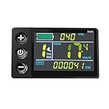 POGHDBXA LCD-Display für Fahrrad, LCD-Display S866 für Elektrofahrrad, Geschwindigkeitsmesser, wasserdicht, 5-polig, Umrüstsatz für Mountainbikes, Geschwindigkeitsmesser