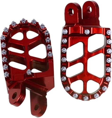 Repose-pédales pour Africa Twin XRV 650 750 de couleur rouge