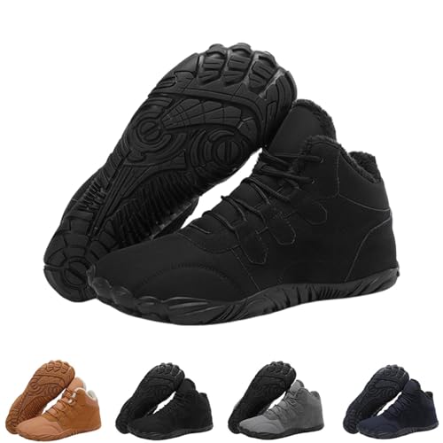 Glacia Barefoot Shoes for Men Women Winter, 2025 Wide Toe Warm Non-Slip Waterproof Winter Walking Shoes