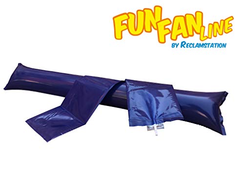 FUN FAN LINE - 60 Pairs Bam Bam Thunder Sticks. Noise Makers for Sporting Events. Boom Sticks for Cheerleading. Noise Sticks for Stadium or Parties. (Blue)