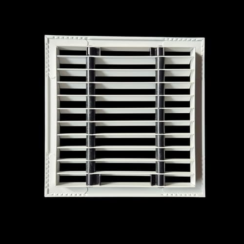 Image of Premium Central air Conditioning Grille- Linear Bar Grilles - Aluminium Powder Coated Grill, Ventilation Grill, Home Grill, ac Jali, Grill for Wall, Sidewall and Ceiling (6 inch * 6 inch)