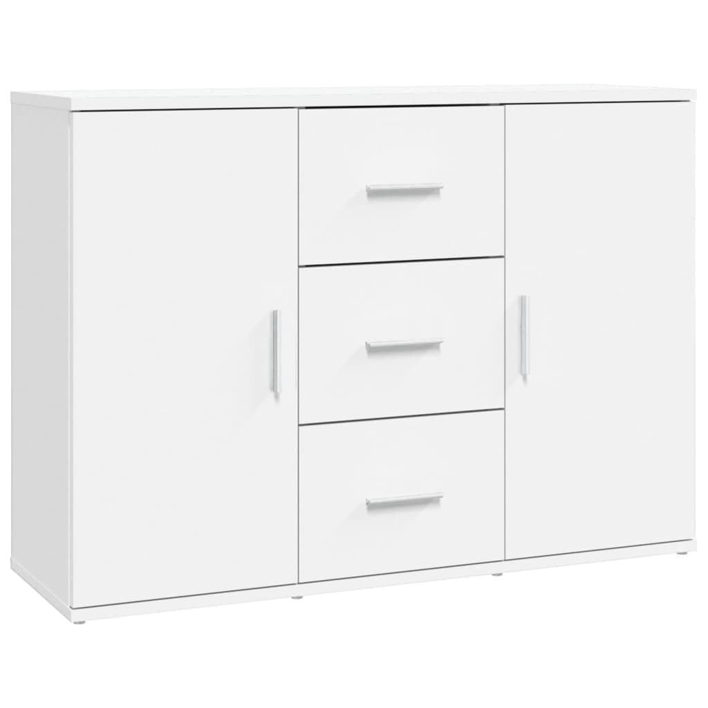 Generico Credenza Bianca 91x29,5x65 cm in Legno Multistrato,Buffet e credenze