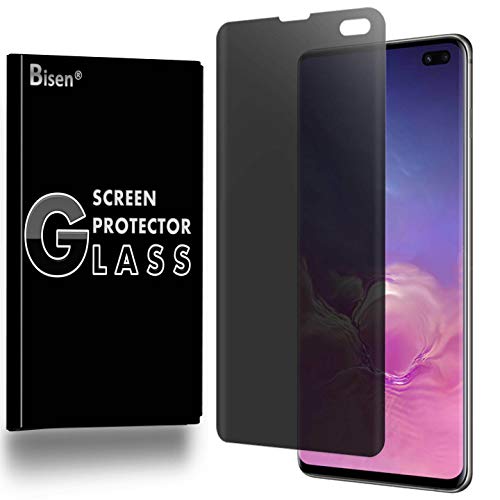 [BISEN] Fit for Samsung Galaxy S10+ Plus Privacy Screen Protector, Anti-Spy Screen, Anti-Scratch, Anti-Shock, Bubble Free, Lifetime Protection & Replacement