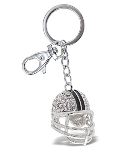 Puzzled Elegant Metal Ring Sparkling Sports Football Helmet Charms Keychain Rust Resistant Alloy & Crystals Keyring Unique Backpack Handbag Purse Mobile Bling-Bling Decoration Gadgets Accessories Puzzled Elegant Metal Ring Sparkling Sports Football Helmet Charms Keychain Rust Resistant Alloy & Crystals Keyring Unique Backpack Handbag Purse Mobile Bling-Bling Decoration Gadgets Accessories