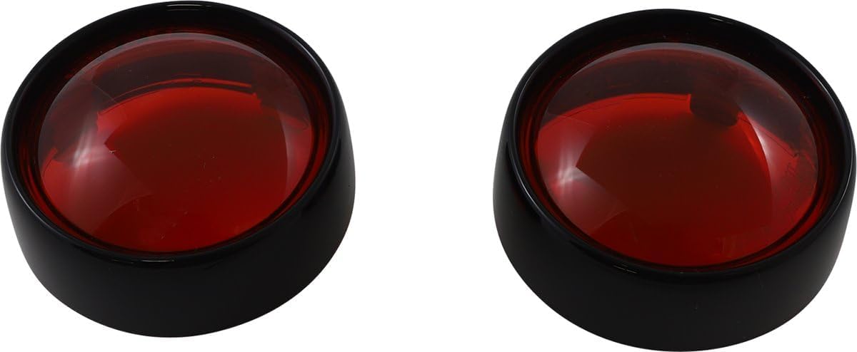 Custom Dynamics PB-B-BEZ-BR Probeam Bullet Bezel Turn Signal Adapters - Black/Red Lens
