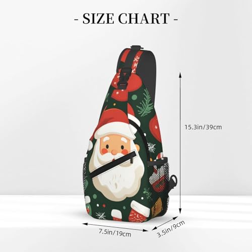 Bolso tipo bandolera Santa Claus para mujer y hombre miniatura 3