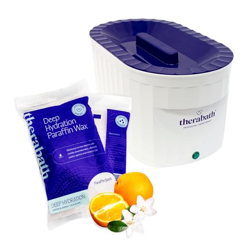 Therabath Professional Thermotherapy TB6 Paraffin Wax Bath with Deep Hydration Paraffin Wax Refills - Helps Relieve Muscle Stiffness - Heat Therapy - Made in USA - 6 lb. Orange Blossom