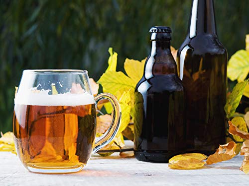 Vaso de Cerveza Grande de Cristal Transparente con Asa 20 oz miniatura 2