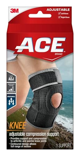 ACE Brand Adjustable Compression Knee Support,...