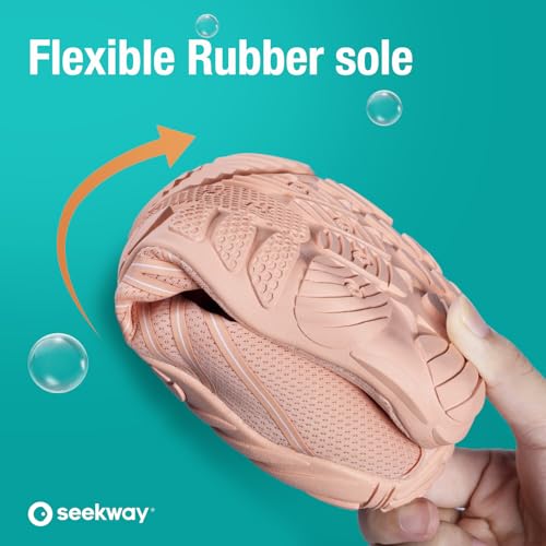Image of SEEKWAY Mens Womens Water Shoes Quick-Dry Aqua Sock Barefoot Athletic Sports Shoes for Outdoor Beach Swim surf Walking Diving Boating Hiking Pool