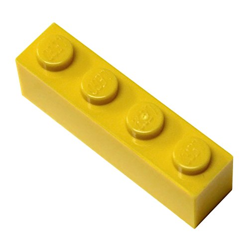 Parti e pezzi: giallo (giallo brillante) 1x4 mattone x20