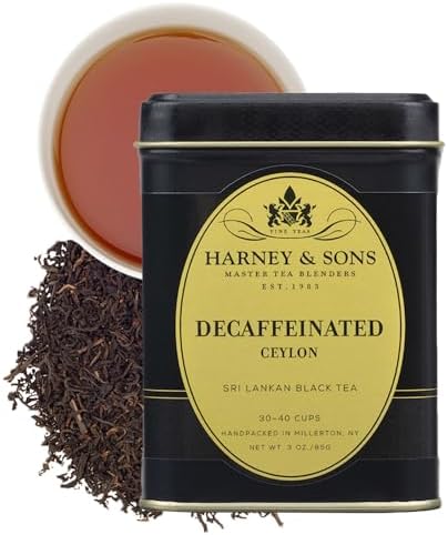 Harney & Sons Decaf Ceylon Loose Leaf Black Tea Tin, 3 oz