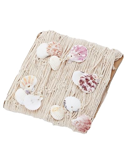 Out of The Blue Deko-Fischnetz mit Muscheln - Maritimes Netz ca. 100x200 cm für Wand- & Tischdeko - Perfekt für Strand-, Piraten- & Meeres-Motto -...