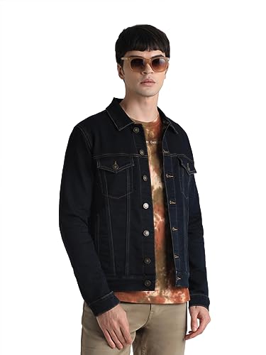 Image of JACK & JONES Men's Cotton Blend Standard Length A-Line Coat