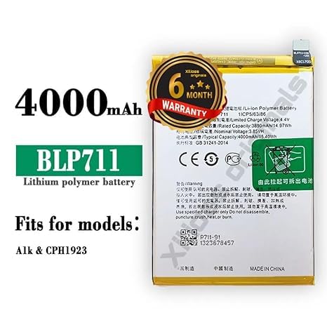 Image of BLP711 Battery for Oppo A1K / CPH 1923 Battery with 6 Month Warranty***** (R11)