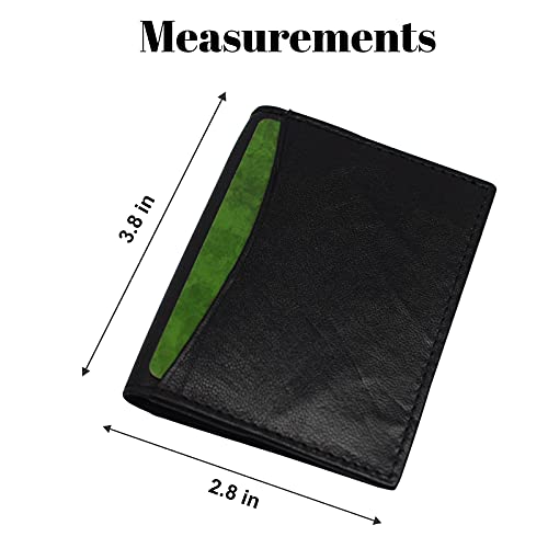 RFID Blocking Slim Thin Leather Credit Card Id Mini Wallet Holder Bifold Driver's License Safe3