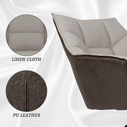 Sillón Plegable Gris Cuero Sintético miniatura 5