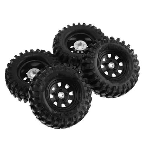 RC���f���p�[�c For Traxxas For Axial For MST For TRX4 D90 D110 For SCX10 1/10 ���^��1.9�C���`�r�[�h���b�N�z�C�[�������S���^�C���Z�b�gRC�p�[�c(White,153)