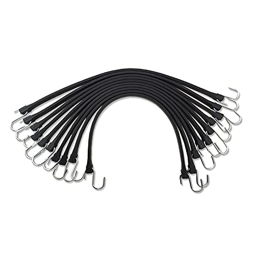 Hoxwell NBETSG21-S 10 Pack Rubber 21' Inch Bungee Cords cover