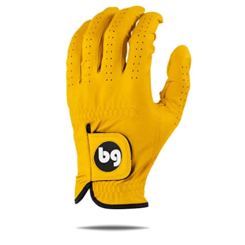 Bender Gloves - Men's Golf Glove, Durable Cabretta Leather Material, Unique Golf Gloves Men Right Handed Golfer (Wear On Left)